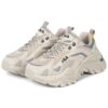 Chaussures de course rétro Blanc/Gris/Jaune