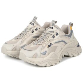 Chaussures de course rétro Blanc/Gris/Jaune