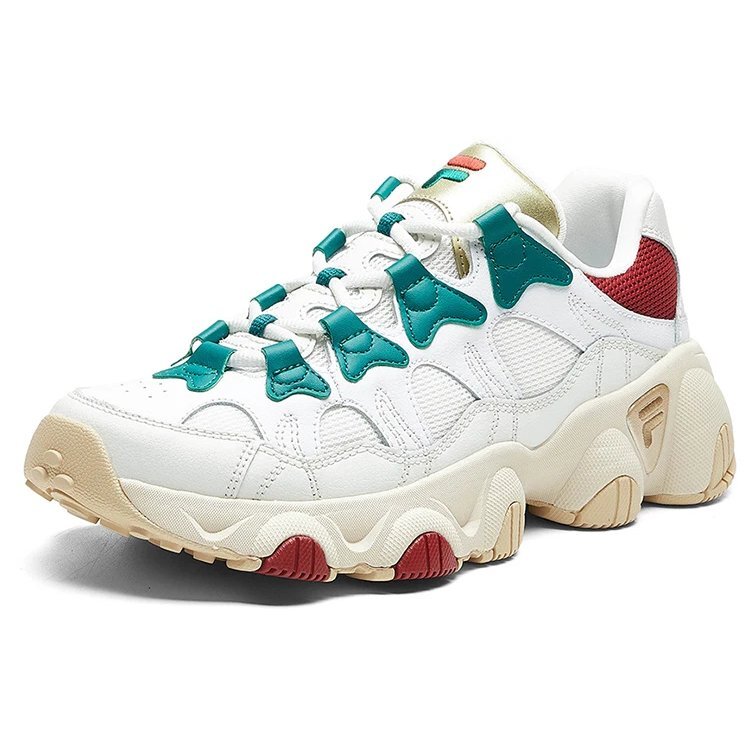Chaussures de course rétro Jagger Ginger Man Blanc/Marron