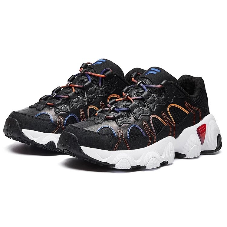 Chaussures de course rétro Jagger Noir/Orange