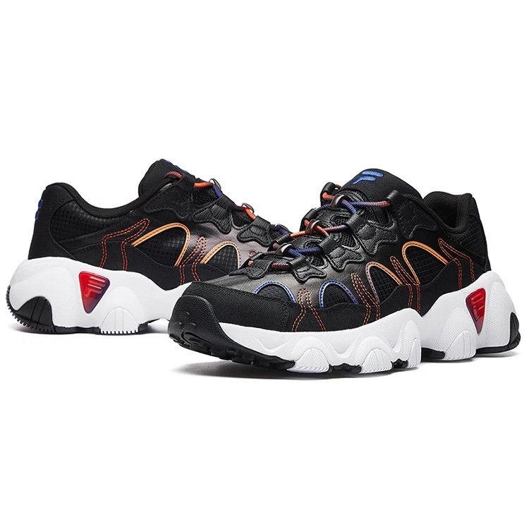 Chaussures de course rétro Jagger Noir/Orange