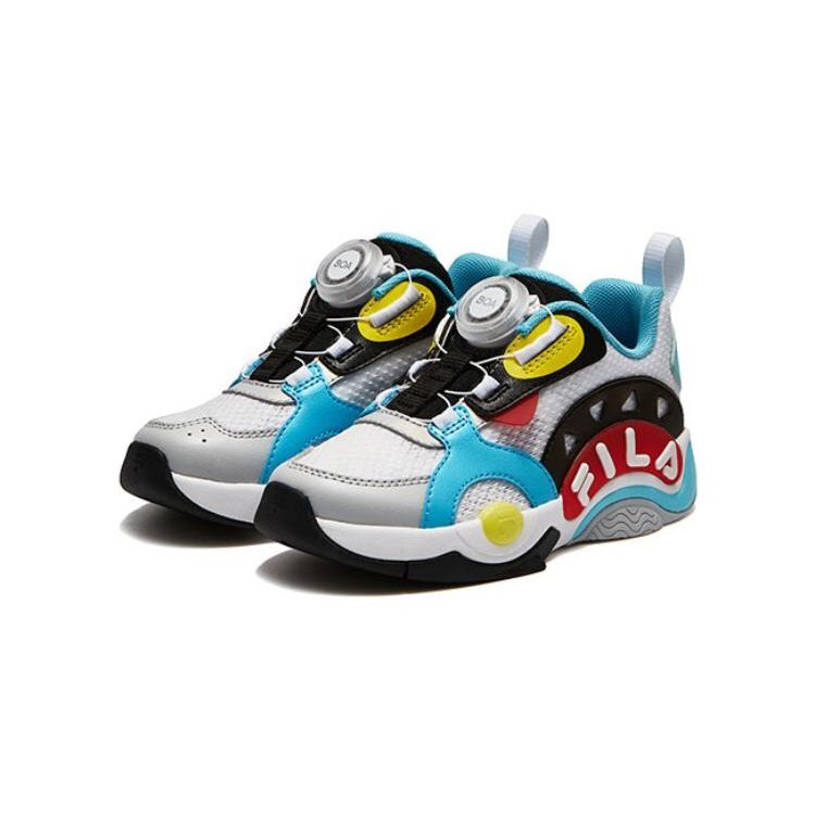 Chaussures de course sportives « Blanc Bleu Noir »