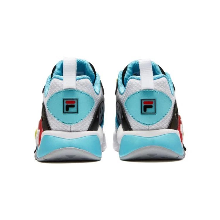 Chaussures de course sportives « Blanc Bleu Noir »