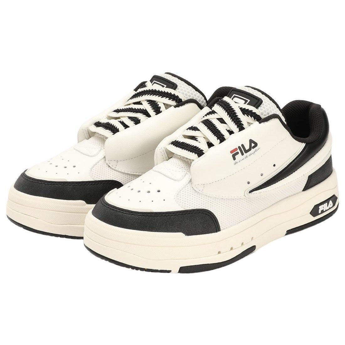 Chaussures de skate basses « Blanc Noir »