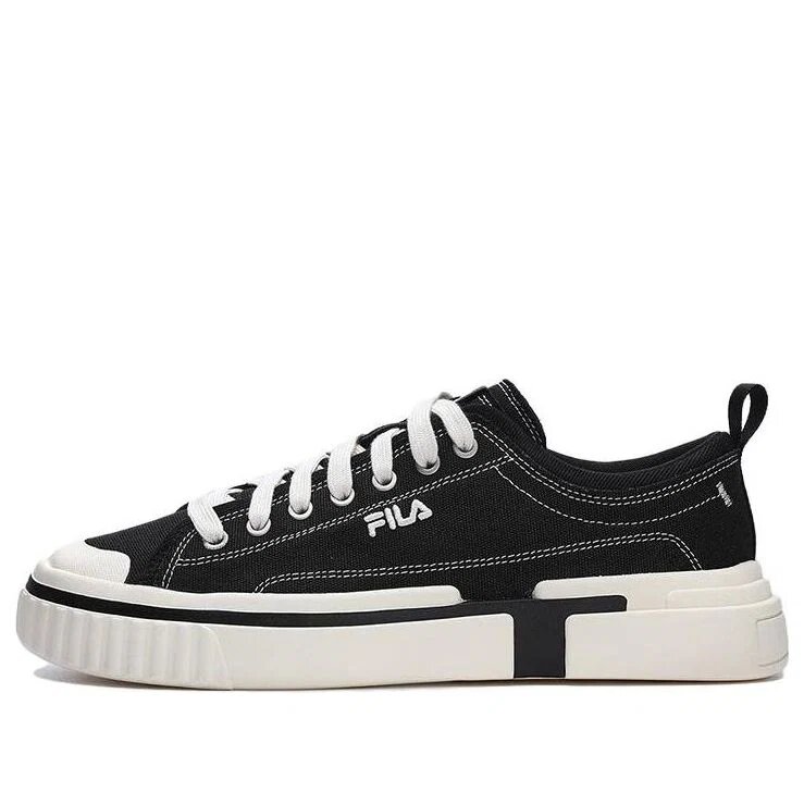 Chaussures de skate basses en toile « Noir Blanc »