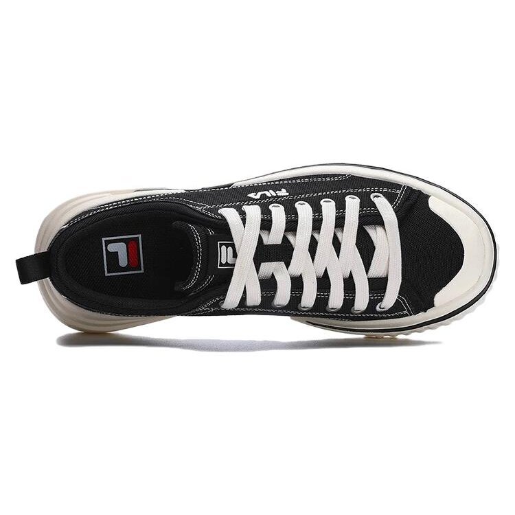 Chaussures de skate basses en toile « Noir Blanc »