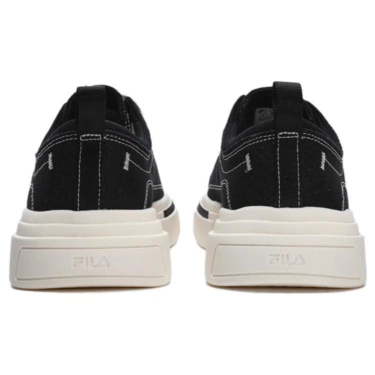 Chaussures de skate basses en toile « Noir Blanc »