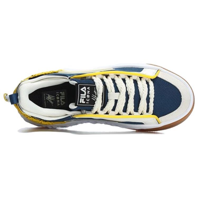 Chaussures de skate CORE VIVA Fashion Icona « Blanc Bleu Jaune »