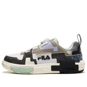 Chaussures de skate Fashion Brick « Blanc Marron Noir »