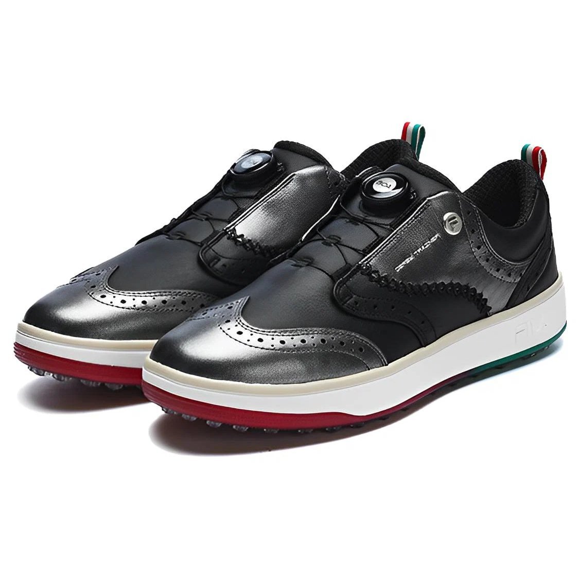 Chaussures de skate GF Derby « Black Silver »