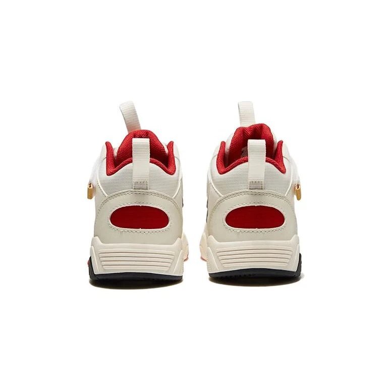 Chaussures de skate montantes « Blanc Noir Rouge »