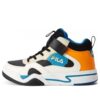 Chaussures de skate montantes décontractées « White Black Orange »