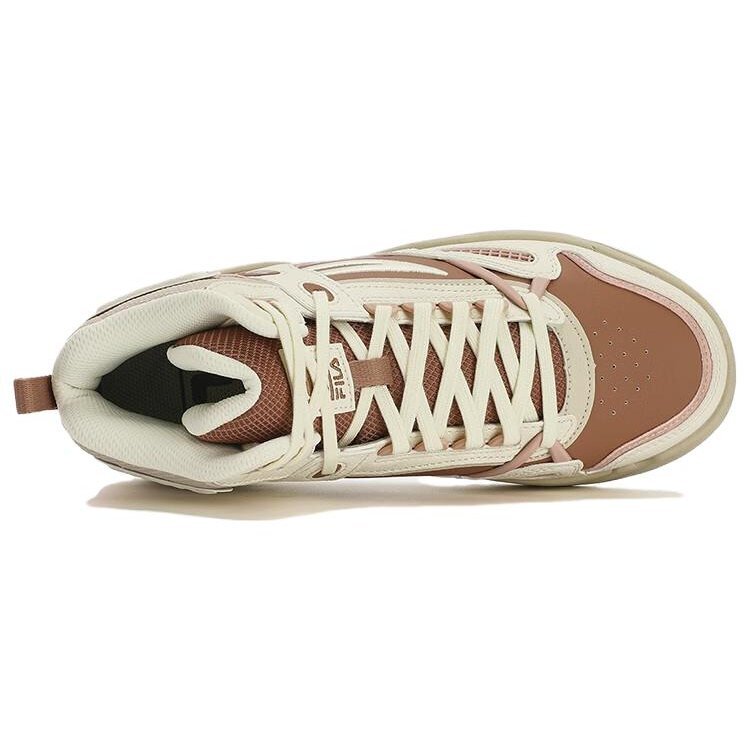 Chaussures de skate Slam Mid « Blanc Beige Marron »