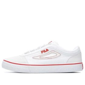 Chaussures de skateboard en toile Classic Boarder Blanc/rouge