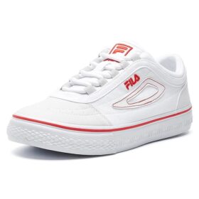 Chaussures de skateboard en toile Classic Boarder Blanc/rouge