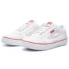 Chaussures de skateboard en toile Classic Boarder Blanc/rouge