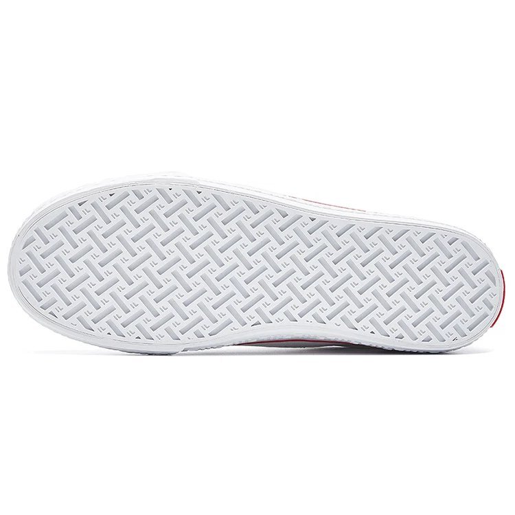 Chaussures de skateboard en toile Classic Boarder Blanc/rouge