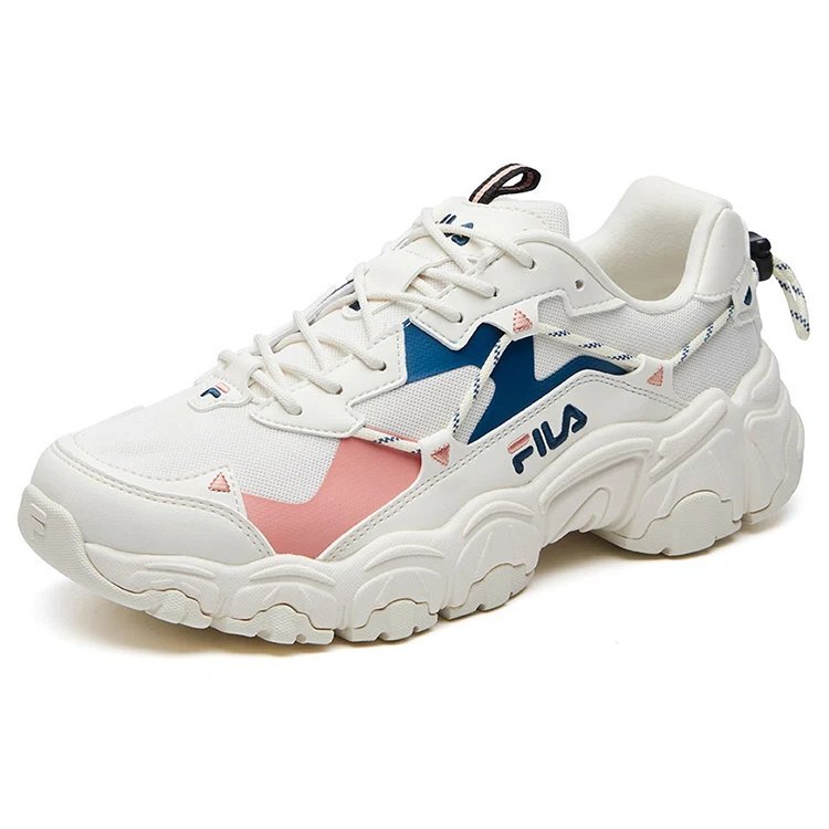 Chaussures de sport basses Fluid, blanches et bleues