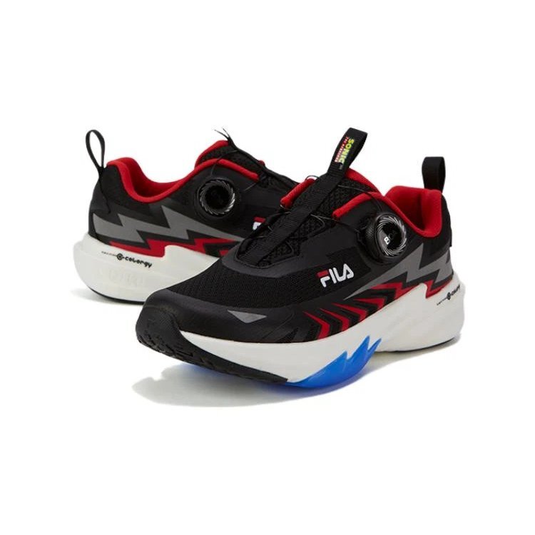 Chaussures de sport Boa « Noir Gris Rouge »