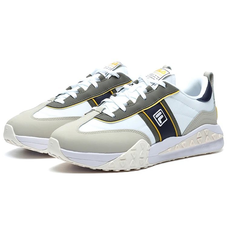Chaussures de sport Brick « Blanc Gris Jaune »