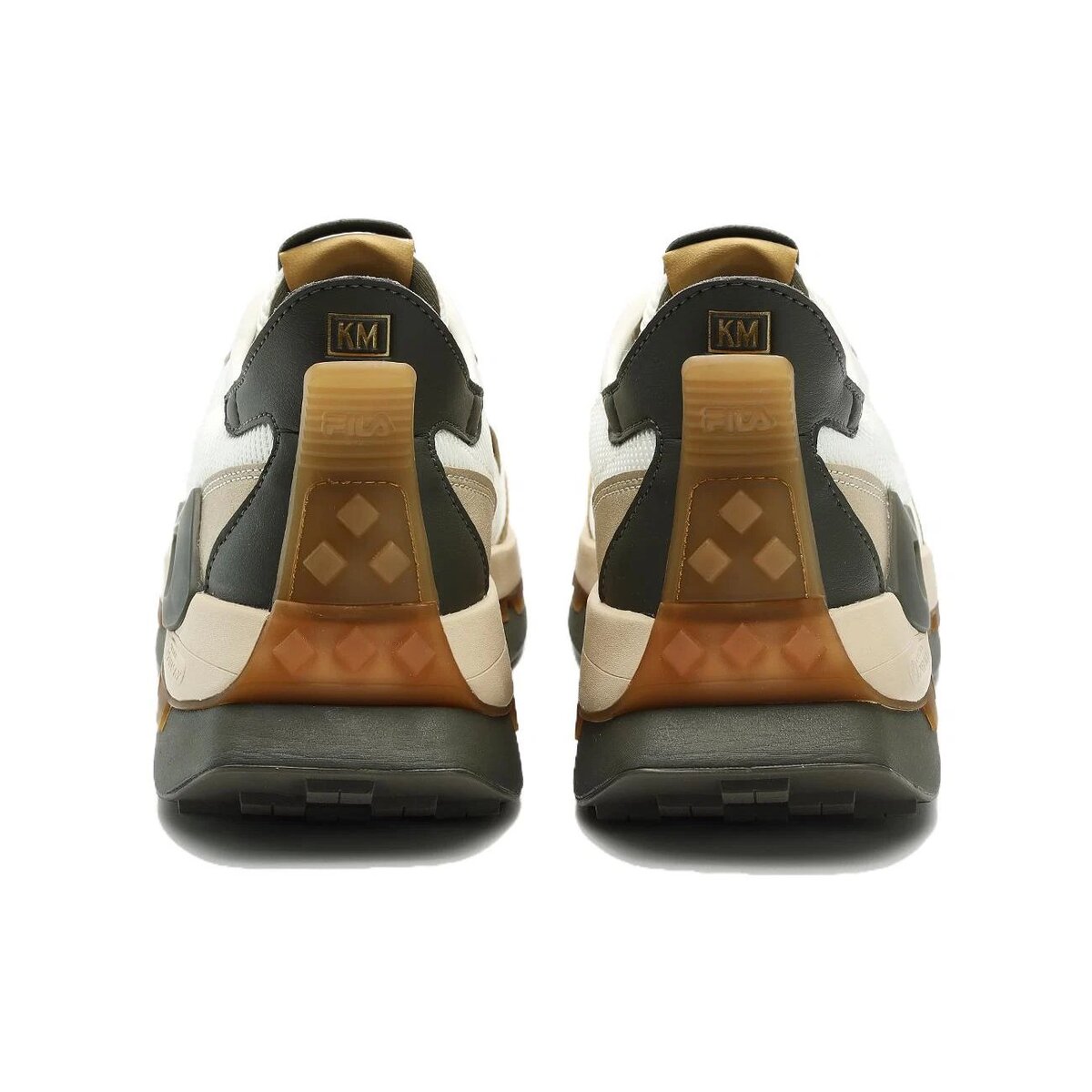 Chaussures de sport KM « Blanc Beige Vert »