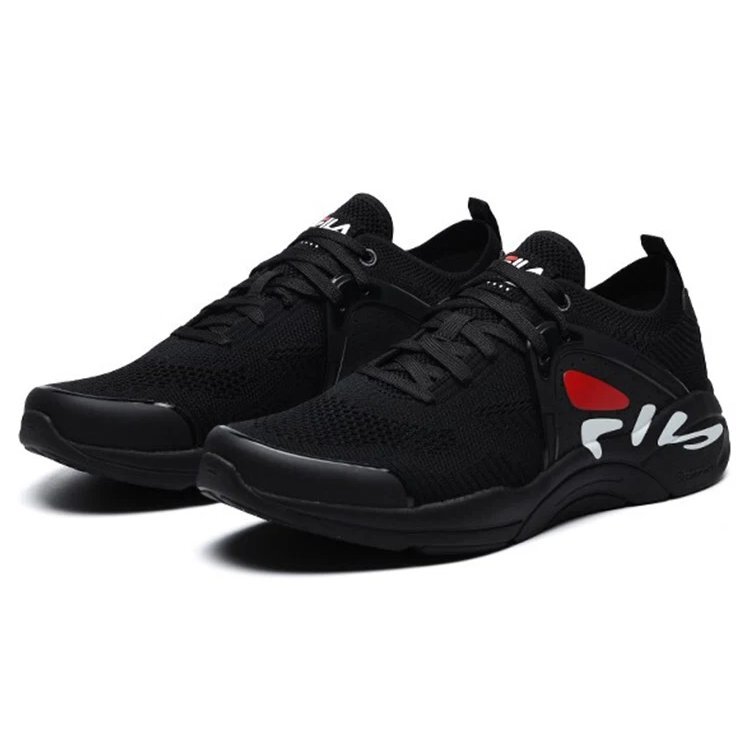 Chaussures de sport légères, basses, noires