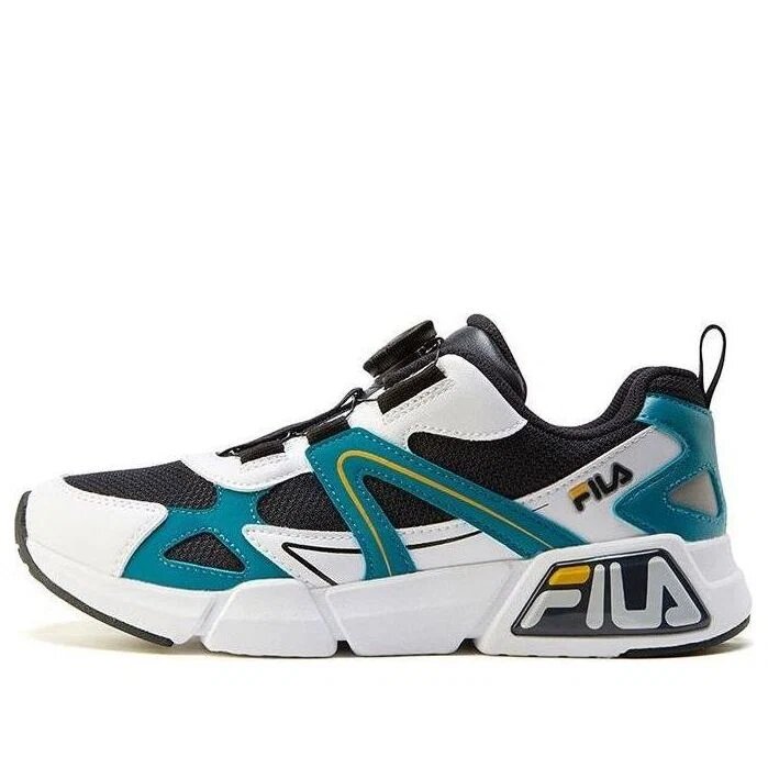 Chaussures de sport rétro « Noir Blanc Bleu »