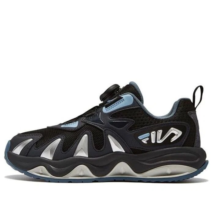 Chaussures de sport tendance « Noir Bleu Argent »