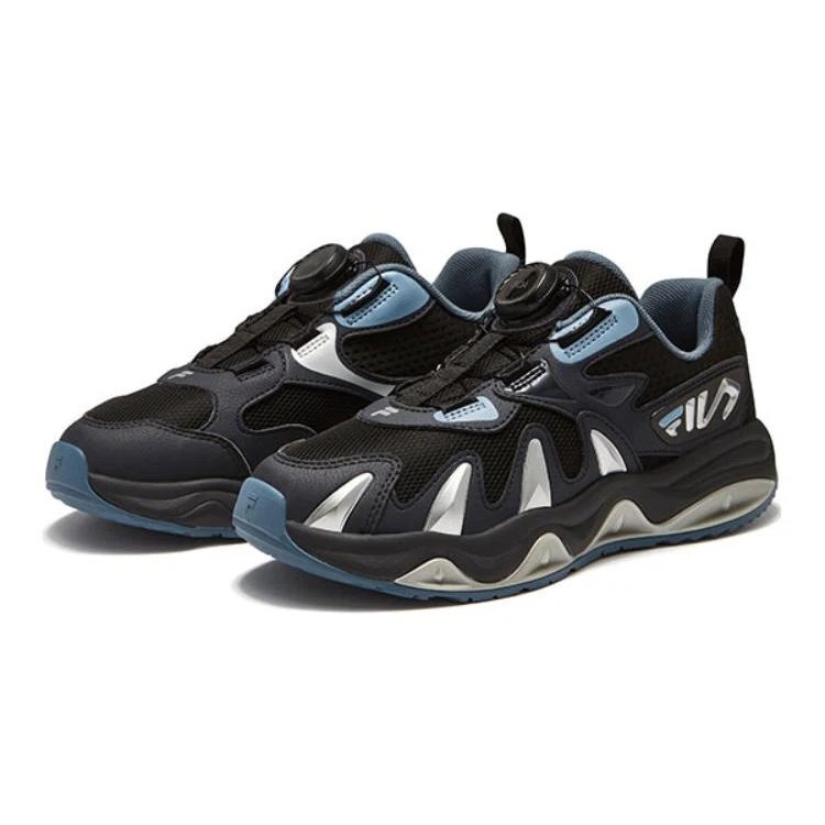 Chaussures de sport tendance « Noir Bleu Argent »