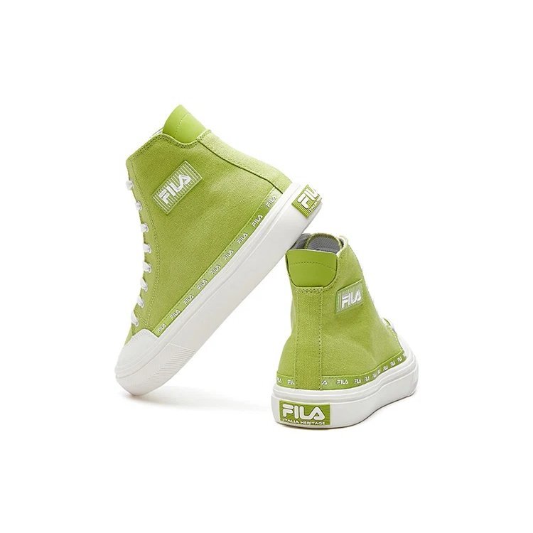 Chaussures en toile mi-hautes Strada Vert/Blanc