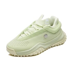 Chaussures Mihara x Fila FM7 à pois, blanches