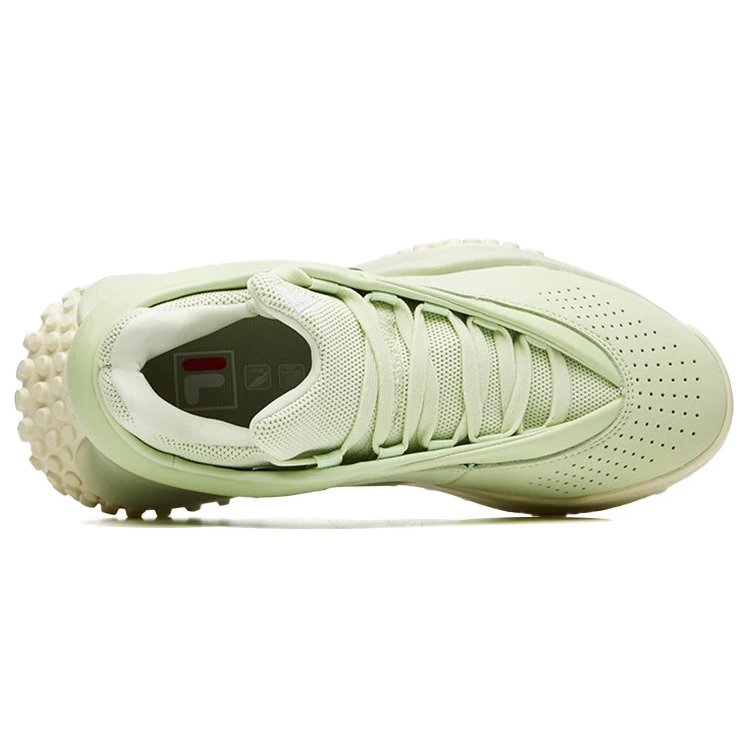Chaussures Mihara x Fila FM7 à pois, blanches