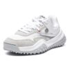 Chaussures Mihara x Fila T1 à pois, blanc/gris