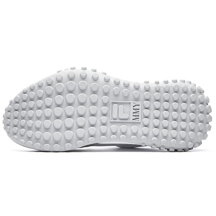 Chaussures Mihara x Fila T1 à pois, blanc/gris