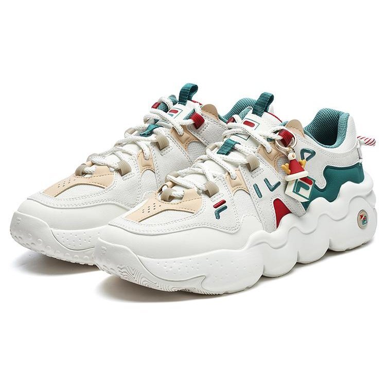 Chaussures Panini de Noël « Blanc Vert »