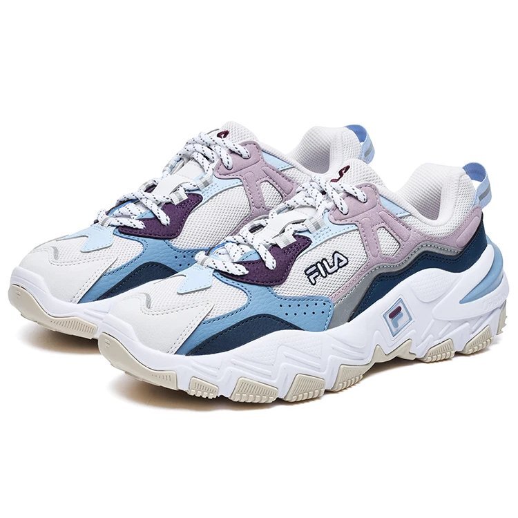 Chaussures Ray Tracer 2 Retro « Blanc Bleu Rose »