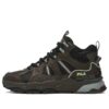 Chaussures rétro montantes « Noir-marron »