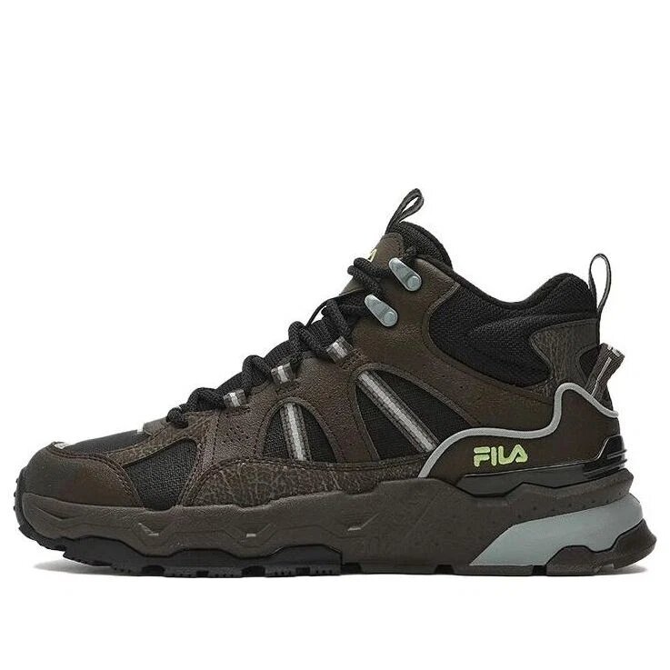 Chaussures rétro montantes « Noir-marron »