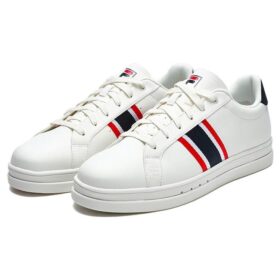 Chaussures rétro VIGOR « Blanc Rouge Noir »