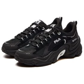 Chaussures à semelle épaisse et amortissantes, à porter au quotidien, noires