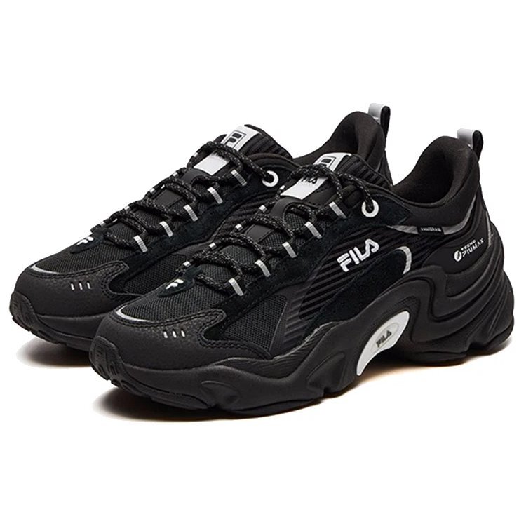 Chaussures à semelle épaisse et amortissantes, à porter au quotidien, noires