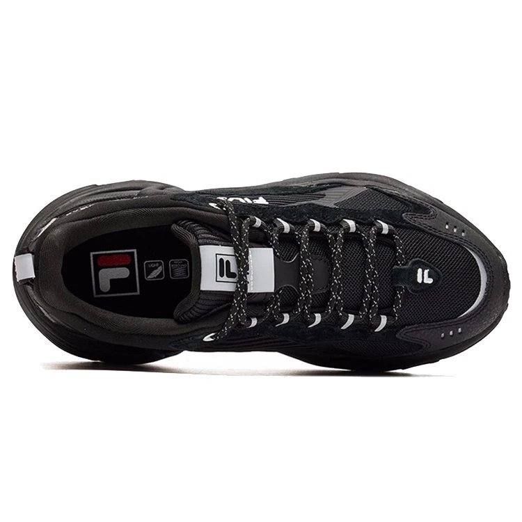 Chaussures à semelle épaisse et amortissantes, à porter au quotidien, noires
