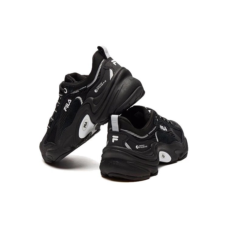 Chaussures à semelle épaisse et amortissantes, à porter au quotidien, noires