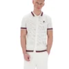 Chemise en maille crochetée Gardenia Domenico avec bordures contrastées
