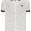 Chemise en maille crochetée Gardenia Domenico avec bordures contrastées