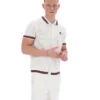Chemise en maille crochetée Gardenia Domenico avec bordures contrastées