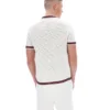 Chemise en maille crochetée Gardenia Domenico avec bordures contrastées