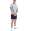 Chemise en maille crochetée Skyway Domenico avec bordures contrastées
