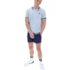 Chemise en maille crochetée Skyway Domenico avec bordures contrastées