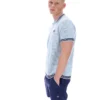 Chemise en maille crochetée Skyway Domenico avec bordures contrastées